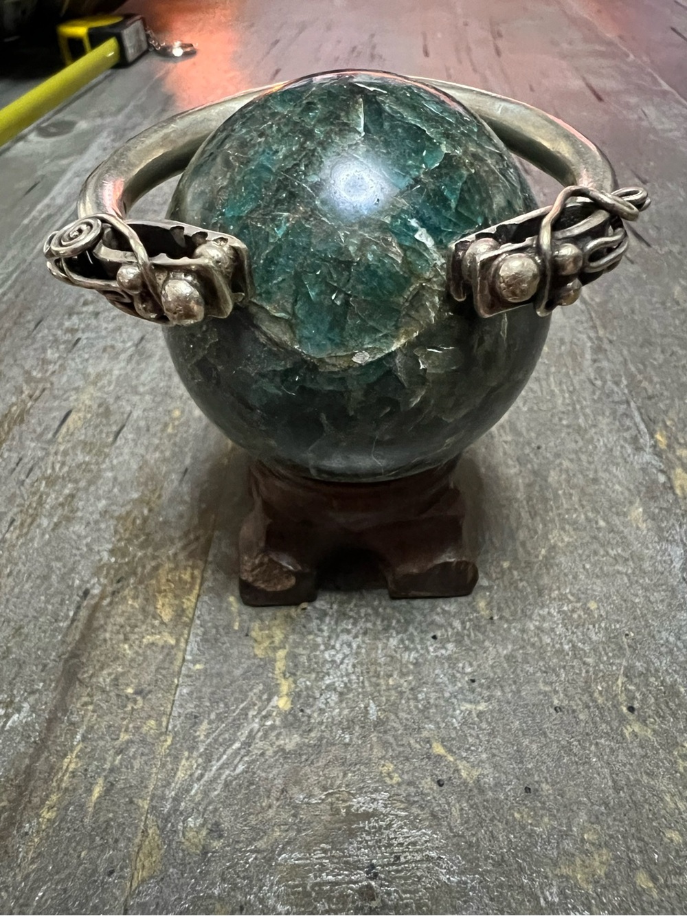 Silver-Tone Open Cuff dragon Bracelet